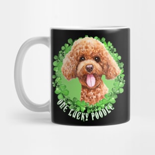 One Lucky Poodle Funny St. Patrick Dog Mug